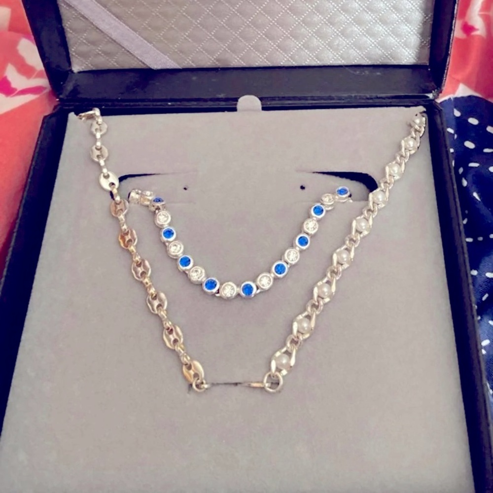 Set of 3 Silver Fashion Bracelets